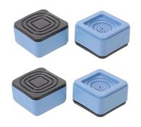 Luxshiny Lot de 4 Patins Anti-vibrations pour Lave-linge en Plastique, Stabilisateurs Pieds Meubles 1 Couche, Protection Antichoc, Support Rehausseur Lavante, Accessoires Électroménagers