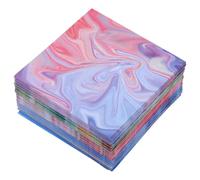 Luxshiny Lot de 400 Feuilles Papier Origami Double Face 9,5 CM Couleurs Dégradées pour Atelier Créatif et Loisirs Scolaires, Papiers Pliables Colorés