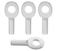 Luxshiny Lot de 4pcs Butée D'extrémité et Connecteur de Câble Métallique pour Machine de Musculation, Œillets pour Câble de Poulie, Remplacement Sécurisé pour Cordon de Sécurité