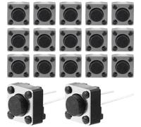 Luxshiny Lot de 5 Interrupteurs Momentanés 6X6X4.3/5/7Mm pour PCB Boutons Poussoirs à Deux Pieds Résistants et Faciles à Installer