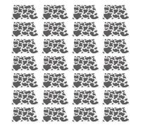 Luxshiny Lot de 5 Paquets de 100 Serviettes en Papier Imprimées Motif Vache Colorées et Décoratives Absorbantes pour Fêtes Réceptions et Bureaux D’Hôtel