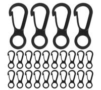 Luxshiny Lot de 50 Mini Mousquetons en Plastique Forme 8, Petits Crochets Suspendre pour Camping et Randonnée, Fixation Rapide, Résistants aux Intempéries, Accessoires Légers pour
