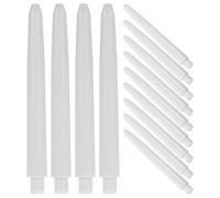 Luxshiny Lot de 50 Tiges de Fléchettes en Nylon Blanc Design Fileté, Accessoires Robustes pour Remplacement et Jeu de Fléchettes en Intérieur