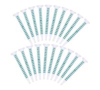 Luxshiny Lot de 50 Tubes de Mélange Époxy Applicateurs de Colle Ab Embouts de Remplissage Buses de Mélange Carrées Matériau PP Pratique