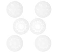 Luxshiny Lot de 6 Moules en Silicone Flexibles pour Bijoux en Résine Époxy, Moules Fleurs Blancs Multifonctions pour Création Artisanale et Projets DIY