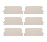 Luxshiny Lot de 6 Plaques en Mica pour Four à Micro-Ondes Accessoires Universels Haute Température Réparation Électroménagers Couvercles de Guide d'Ondes