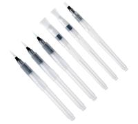 Luxshiny Lot de 6 Set de Set de Stylos Pinceaux à Eau Rechargeables en Plastique Faciles à Contrôler pour Peinture Aquarelle Pigments Solubles, pour Débutants et Artistes