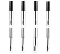 Luxshiny Lot de 8 Bouteilles Vides Rondes en Plastique Rechargeables pour Mascara, Légères et Portables, pour Voyage et Rangement à Domicile