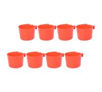 Luxshiny Lot de 8 Gamelles pour Oiseaux en Cage 8,3x8,3x6 Cm, Récipients Alimentaires Multifonctions pour Perroquets et Lapins, Bol Alimentaire Solide et Lavable, Distributeur Graines