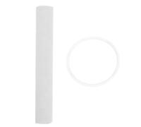 Luxshiny Maillet à Bol Chantant, Bâtonnet de Bol Sonore de Bouddha, Caoutchouc et Peau de Mouton, Blanc, Petit et Léger, pour Contemplation, avec Coussin