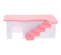 Luxshiny Maison de Hamster en Plastique Réutilisable, Cachette Plateforme pour Cochon d'Inde, Accessoire d'Éducation et Divertissement pour Rongeurs