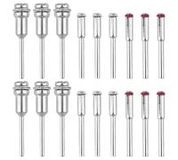 Luxshiny Mandrin à Vis en Acier 26 Pièces Tige de Fixation pour Outils Rotatifs Multifonctions, Porte-disque à Tronçonner Compatible Papier de Verre et Meules, Accessoires Professionnels