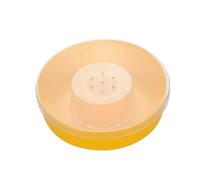 Luxshiny Mangeoire Abeilles Ronde Plastique Facile à Nettoyer Nourrisseur Eau et Nourriture Apiculture Pratique pour Ruche