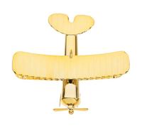 Luxshiny Maquette Avion Vintage Métal Modèle Avion Fer Décoration Ornement Kit pour Adultes d'or Petit Modèle