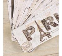 Luxshiny Marque-pages en Papier Rétro Lot de 90 Pièces, Style Vintage Tour Eiffel, Signets Décoratifs Créatifs pour Étudiants, Enseignants et Amateurs de Lecture, Accessoires de Bureau