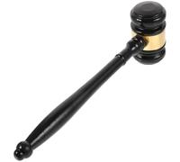 Luxshiny Marteau de Vente aux Enchères en Bois Massif Son Clair et Puissant, Marteau Portable pour Juge et Avocat en Salle D'audience Professionnelle