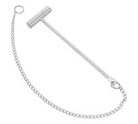 Luxshiny Marteau D'urgence Acier Inoxydable pour Bouton Alarme Incendie Mini Marteau Brise-vitre Sécurité pour Point D'appel Incendie Outil D'évacuation Usines, Bâtiments et Maisons,