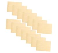 Luxshiny Matériaux pour Modèles D'architecture en Bois 15 Pièces Planches de Bois Arts, 15 Feuilles, Revêtement de Sol Miniature pour Activités Éducatives et Loisirs Créatifs