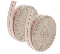 Luxshiny Mèche de Lampe à Pétrole en Coton 100% Pur, Largeur 1,2 Cm, Lot de 2 Mèches pour Lampes à Huile et Lanternes Tempête, Rechange pour Camping et Éclairage Extérieur