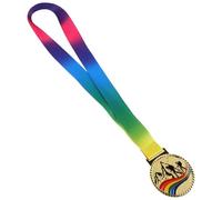 Luxshiny Médaille d'escalade Design Unique avec Surface Polie pour Garçon et Filles en Alliage de Zinc Doré, Légère et Résistante la Flexion pour Événements d'escalade en Plein Air