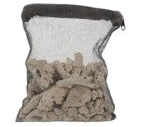 Luxshiny Media Filtrant Naturel pour Aquarium et Bassin Filtre pour Eau Douce et Salée Support de Filtration Réutilisable avec Maille Noire pour Habitat Sain des Poissons