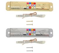 Luxshiny Mezouza Juive Décorative en Métal pour Porte d'Entrée Résistance la Cassure Ensemble de 2 Pièces pour Décoration Maison