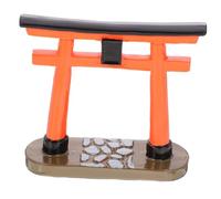 Luxshiny Mini Portail Torii Japonais Décoratif Statuette Miniature De Porte Shinto pour Aménagement Paysager Accessoire De Jardin Zen pour Décoration De Maison
