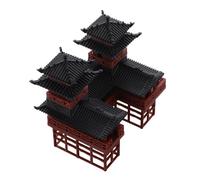Luxshiny Miniature Pagoda Statue pour Décoration De Jardin Et Micro Paysage Élégance De Architecture Traditionnelle Chinoise pour Bonsai Et Aquarium