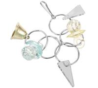 Luxshiny Miroir Perroquet pour Cage Oiseaux avec Clochette, Acrylique, stimule et l’éveil visuel et auditif pour Petits perroquets en Cage Couleur Aléatoire