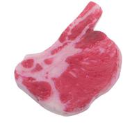 Luxshiny Modèle Alimentaire Simulé de Steak en PVC Rouge Apparence Réaliste, Affichage Polyvalent et Entretien Facile pour Formations et Expositions Culinaires