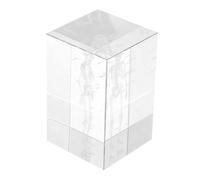 Luxshiny Modèle De Squelette Humain Cristal Modèle Anatomique Affichage Décoratif pour Bureau Et Maison Cube Verre