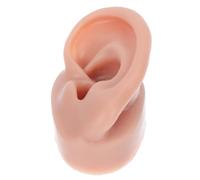 Luxshiny Modèle Oreille Humaine Silicone Gauche Réutilisable Souple pour Pratique de Piercing et Utilisation en Formation Médicale