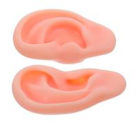 Luxshiny Modèle Réutilisable Facile à Nettoyer D'oreille Réaliste en Silicone Souple 1 Paire Gauche et Droite pour Présentation de Boucles D'oreilles et Performances Scéniques
