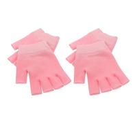 Luxshiny Moufles en Gel de Soin Hydratants pour Mains Sèches, Tissu Rose, Absorption Rapide, 2 Paires, pour Utilisation Nocturne et Travail
