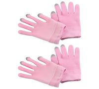 Luxshiny Moufles Hydratants en Gel Mains, 2 Paires, Tissu Élastique et Coton, Utilisation Nocturne et Quotidienne, pour Soins Peau Féminine
