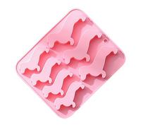 Luxshiny Moule à Gâteau Silicone de Chien Teckel, Flexible et Doux, 7 Cavités pour Biscuits et Bonbons, Décoration Pâtisserie Créative
