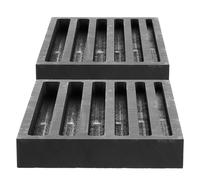 Luxshiny Moule graphite pour métal 2 unités ingot 6 compartiments réutilisable pour raffinage et fabrication de bijoux en aluminium