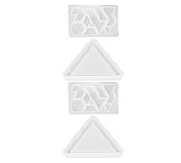 Luxshiny Moules en Silicone pour Époxy 2 Sets, Moules à Puzzles Éducatifs Faciles à Nettoyer, Matériel de Bricolage pour DIY et Activités Créatives Garçon et Filles