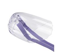 Luxshiny Muselière Panier pour Chat en Plastique Solide, Masque Museau Sculpté, Muselière pour Animaux de Compagnie Lors du Bain