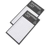 Luxshiny Notes Magnétiques en Papier Noir, Portable et Lot de 2 pour Liste de Courses Adapté à Tous Types de Stylos, Idéal Cadeau Pratique comme Cadeau Pratique