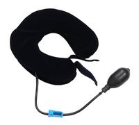 Luxshiny Oreiller Cervical Réglable Gonflable en Pvc Respirant U de Dispositif de Traction Cervical pour Soulager les Douleurs Chroniques au Bureau la Maison