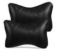 Luxshiny Oreiller Cervical Voiture Lot de 2 Noir Coussin de Nuque Ergonomique pour Siège Auto Repos et Confort en Déplacement
