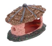 Luxshiny Ornement Maison Résine pour Reptiles Cachette Grotte Naturelle Antichute Décor Terrarium pour Gecko Lézard et Serpent