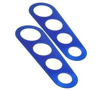 Luxshiny Outil de Fabrication de Pâtes en Acier Inoxydable 2pcs Règle à Pâtes 4 Trous pour Mesurer les Portions Cuisine Facilement et Précisément