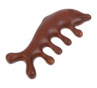 Luxshiny Outil de Massage du Cuir Chevelu Bois de Santal Forme Dauphin Peigne Large pour Massage Shiatsu et Soin Cheveux la Maison