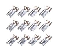 Luxshiny Outil de Nail Art Guide Précis et Réutilisable 15 Pièces en Aluminium Argenté pour Extension D’ongles, pour Salon Professionnel et Usage Domestique