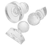 Luxshiny Outil de Tampon Polyvalente pour Fard à Paupières en Acrylique 3pcs Solution Gain de Place Tampon pour Blush et Sourcils pour Maquillage