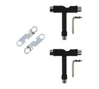 Luxshiny Outil pour Skateboard 4 Pcs en Acier et Plastique Multifonctionnel llen pour Patin Skatepark Enfants et Adolescents