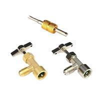 Luxshiny Ouvre-boîte Auto-scellant R134a Extraction de Noyau de Soupape, Outil Simple Perforation Compact et Léger, Compatible Recharge Climatisation Auto, Usage Couleur Couleur