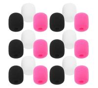 Luxshiny Pack de 24 Bonnets Anti-vent en Mousse pour Microphone et Casque, Protection Fiable, Compatible Large, pour Interviews et Voyages
